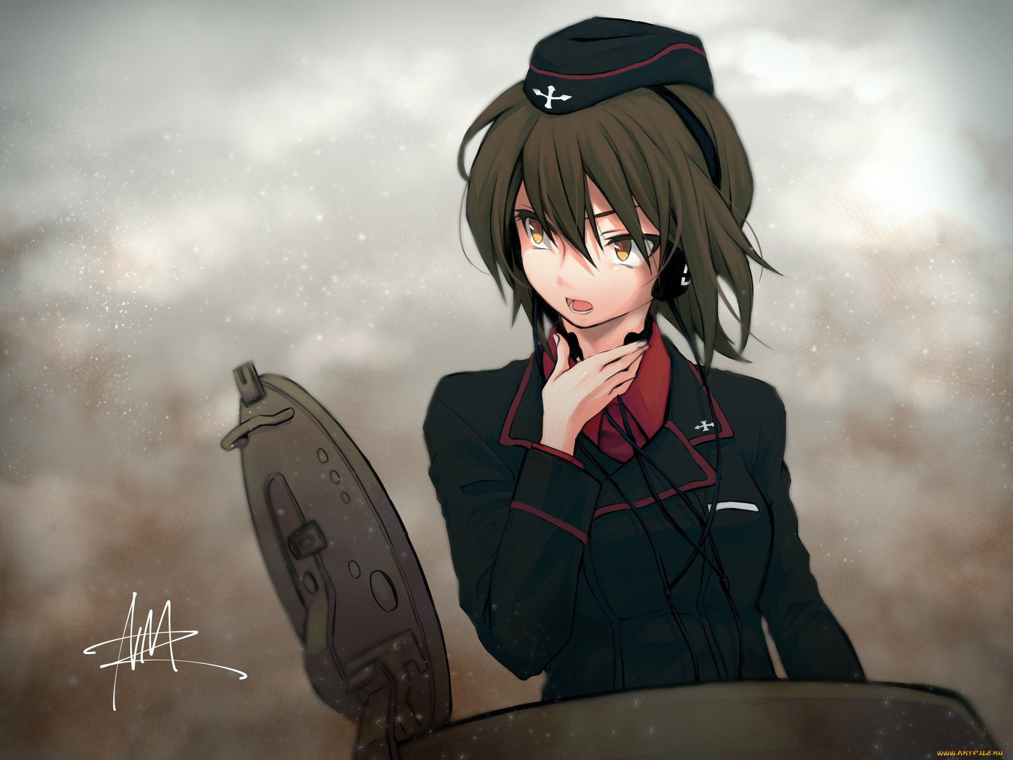 , girls und panzer, nishizumi, maho